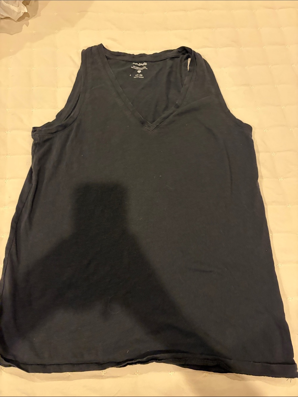 Madewell Black V-Neck Tank Top